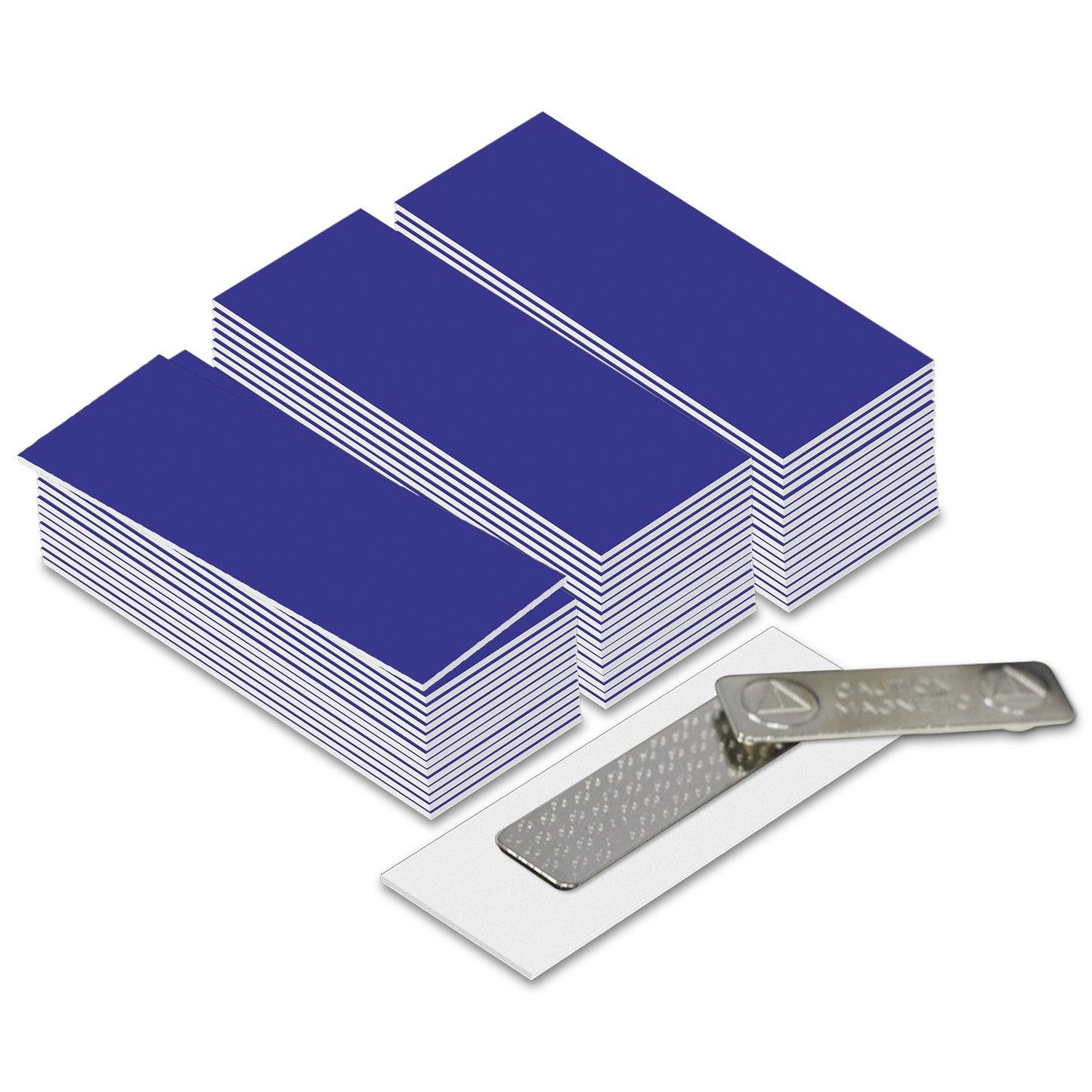 1" x 3" Name Tag Badge Blanks with Magnetic Backing - 50 Pack