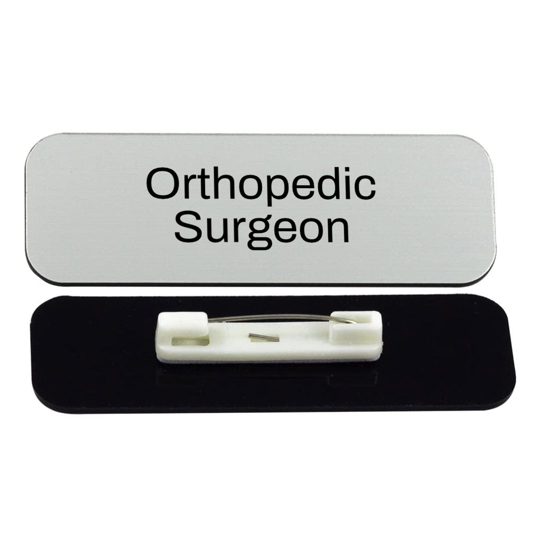 Orthopedic Surgeon 1 x 3" Rounded Corner Name Badge | Medical Specialism Badges
