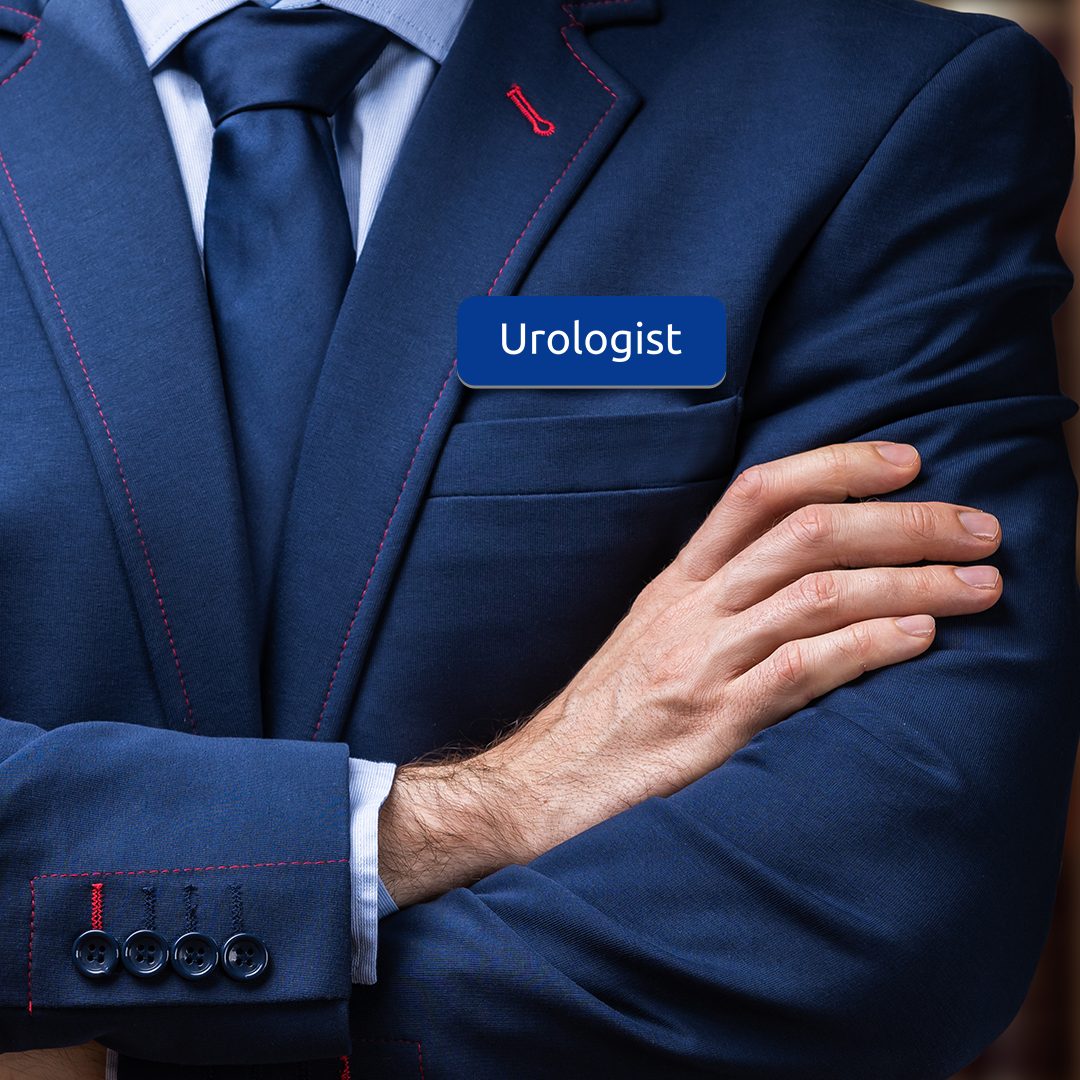 Urologist 1 x 3" Rounded Corner Name Badge | Medical Specialism Badges