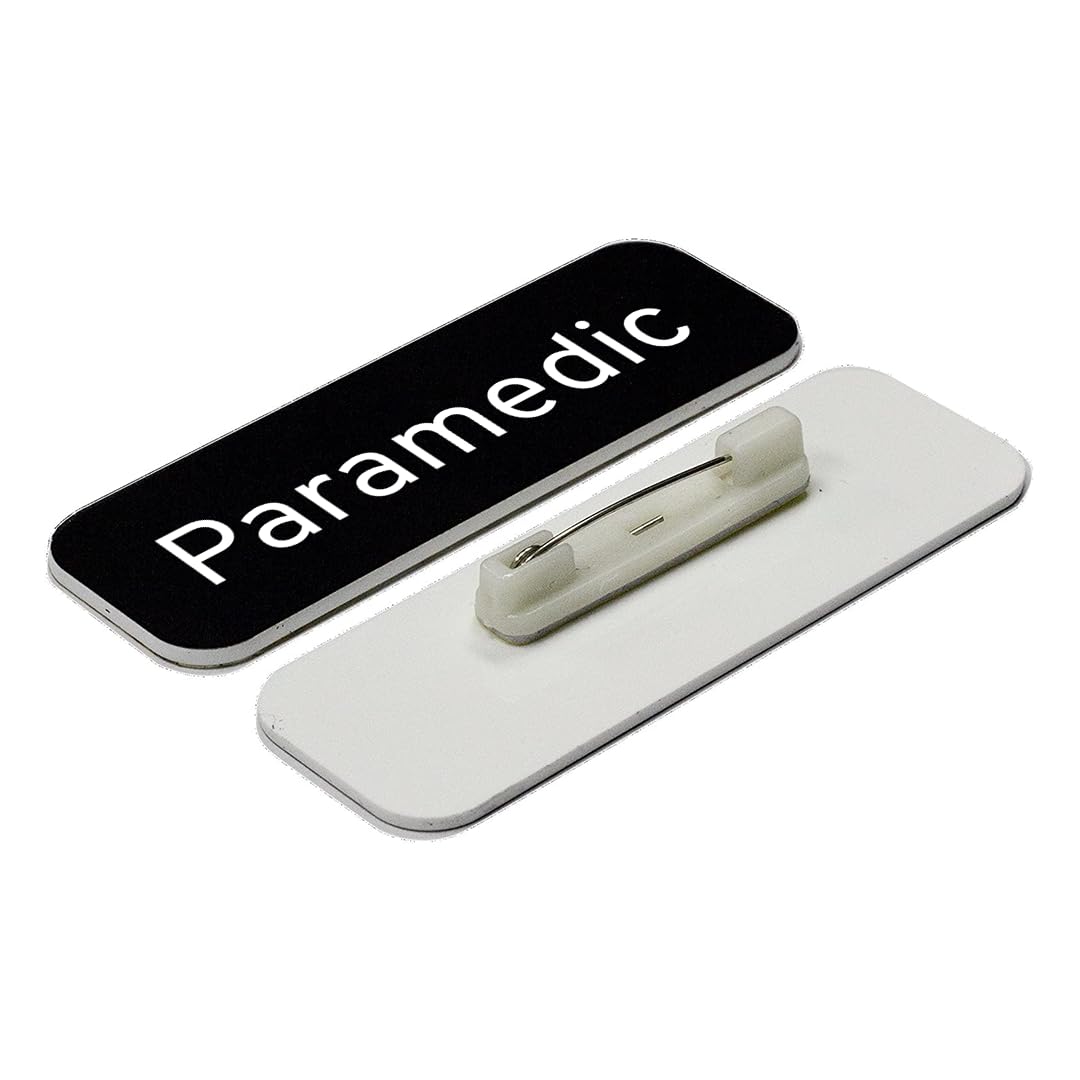 Paramedic 1 x 3" Rounded Corner Name Badge | Medical Specialism Badges