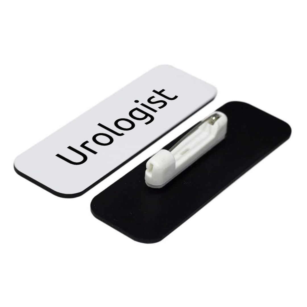 Urologist 1 x 3" Rounded Corner Name Badge | Medical Specialism Badges