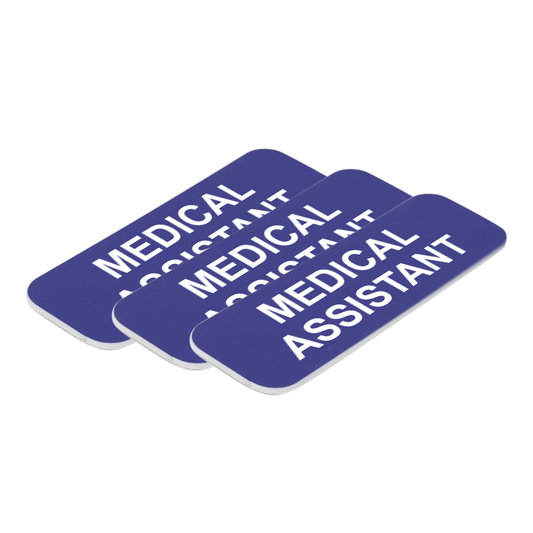 Medical Assistant 1 x 3" Name Tag/Badge, (3 Pack)
