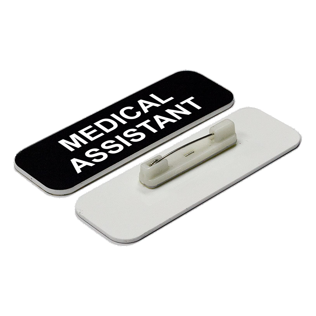 Medical Assistant 1 x 3" Name Tag/Badge, (3 Pack)