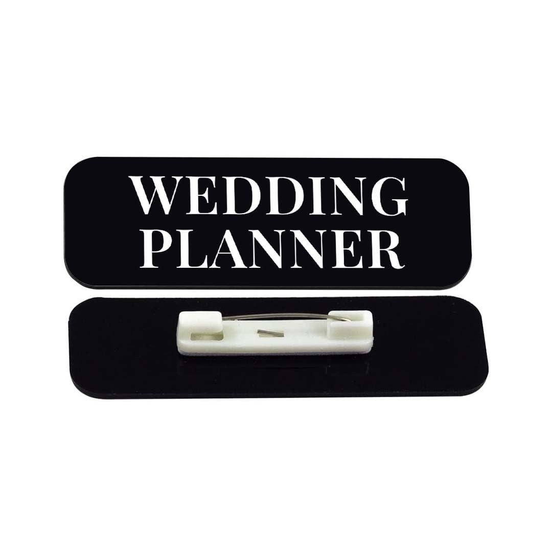 Wedding Planner 1 x 3" Rounded Corner Name Badge | Stock Name Badges