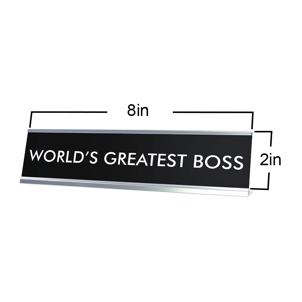 WORLD'S GREATEST BOSS Novelty Desk Sign
