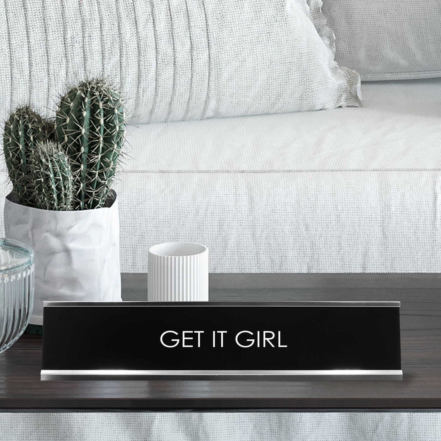 Get It Girl Novelty Desk Sign