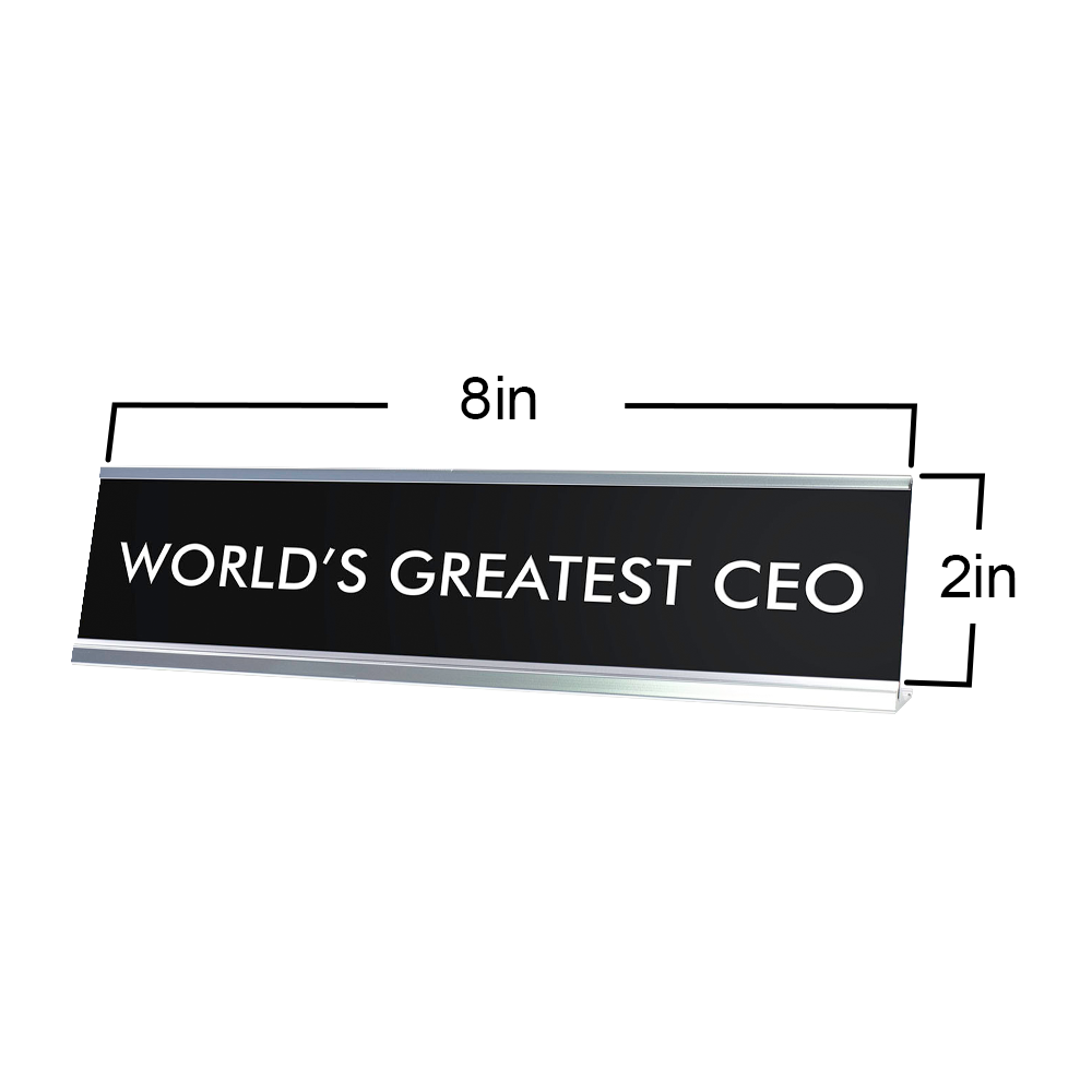 WORLD'S GREATEST CEO Novelty Desk Sign