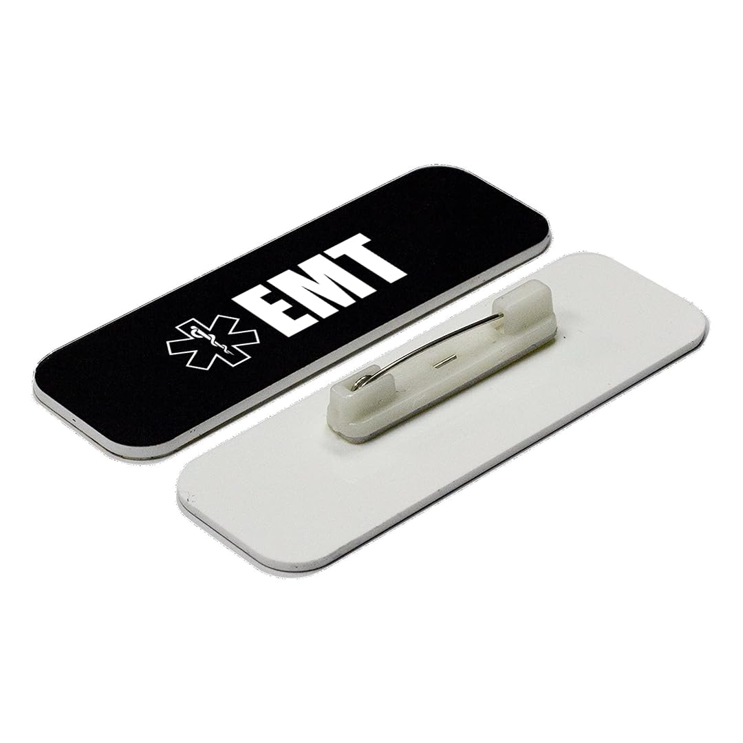 EMT 1 x 3" Rounded Corner Name Badge | Medical Specialism Badges