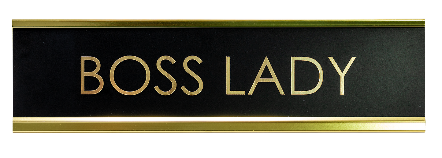Boss Lady Novelty Desk Sign