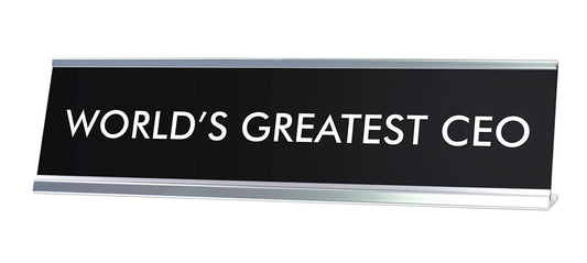 WORLD'S GREATEST CEO Novelty Desk Sign