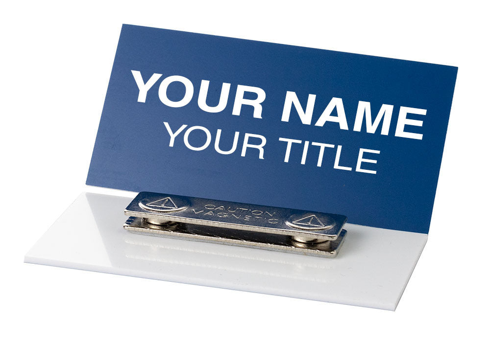 3" x 1-1/2" Engraved Plastic Name Tag (Square Corners)