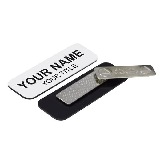 3" x 1" Round Corner Engraved Plastic Name Tag
