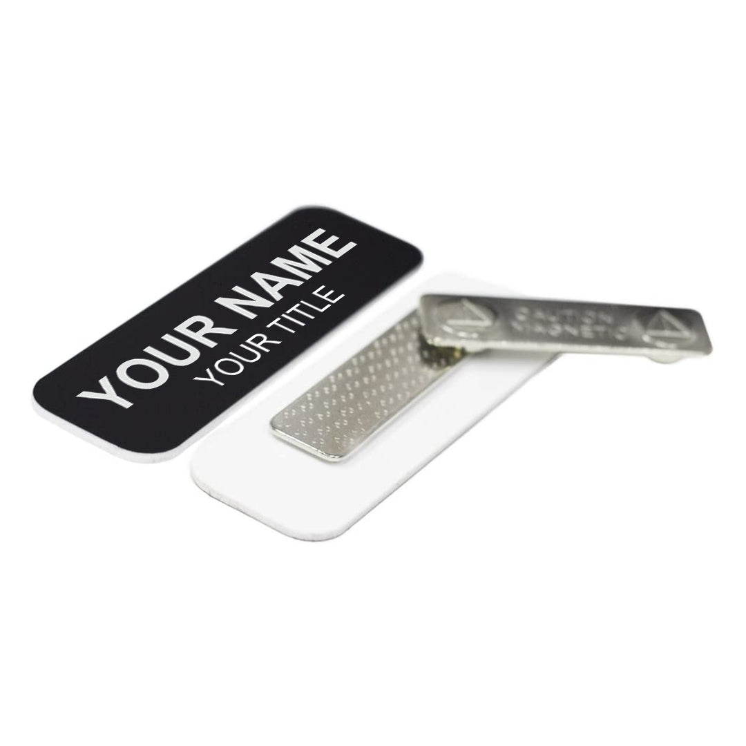 3" x 2" Engraved Plastic Name Tag