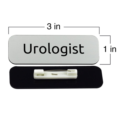 Urologist 1 x 3" Rounded Corner Name Badge | Medical Specialism Badges