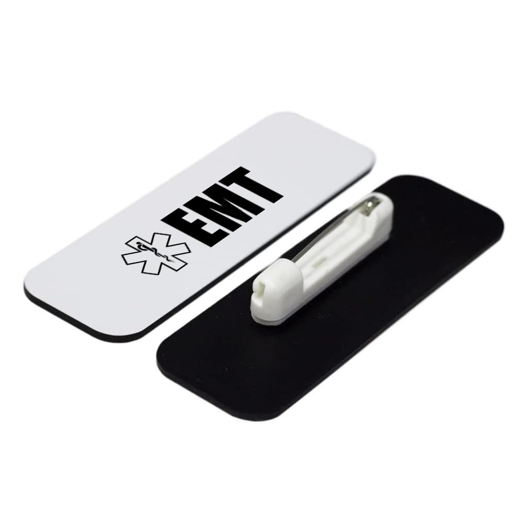 EMT 1 x 3" Rounded Corner Name Badge | Medical Specialism Badges