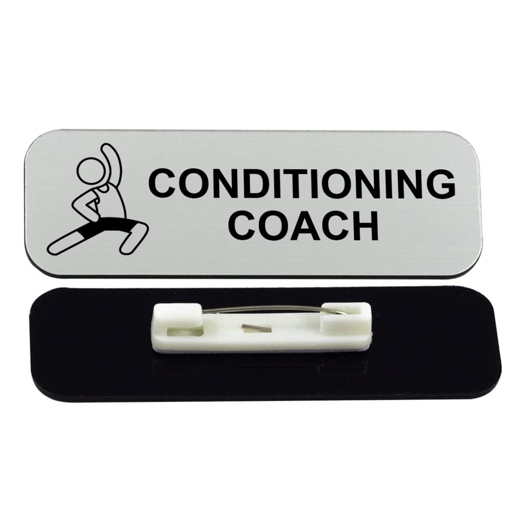 Conditioning Coach 1 x 3" Name Tag/Badge, (3 Pack)