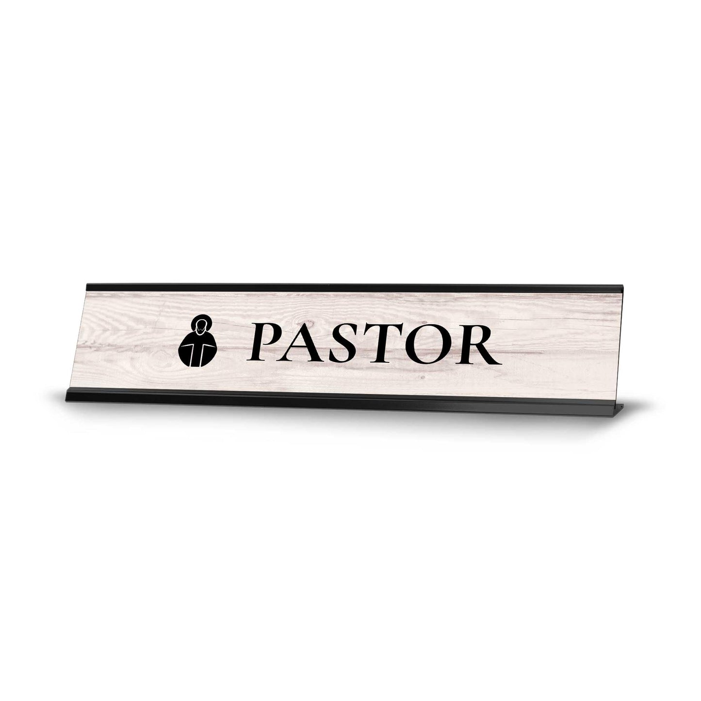 Church Leader Role and Titles 2 x 10" Desk Sign with Aluminium Frame