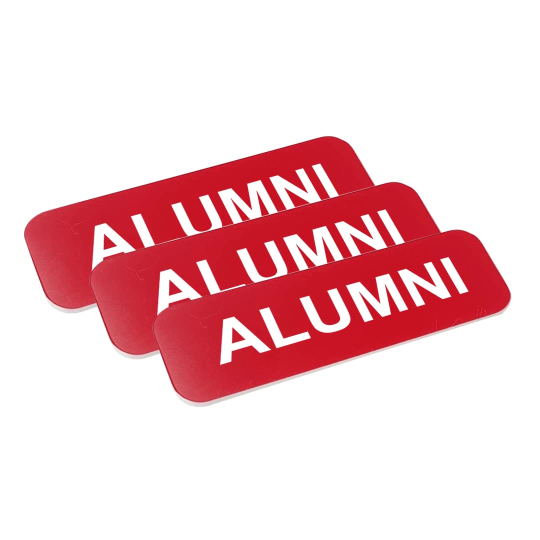 Alumni 1 x 3" Name Tag/Badge, (3 Pack)
