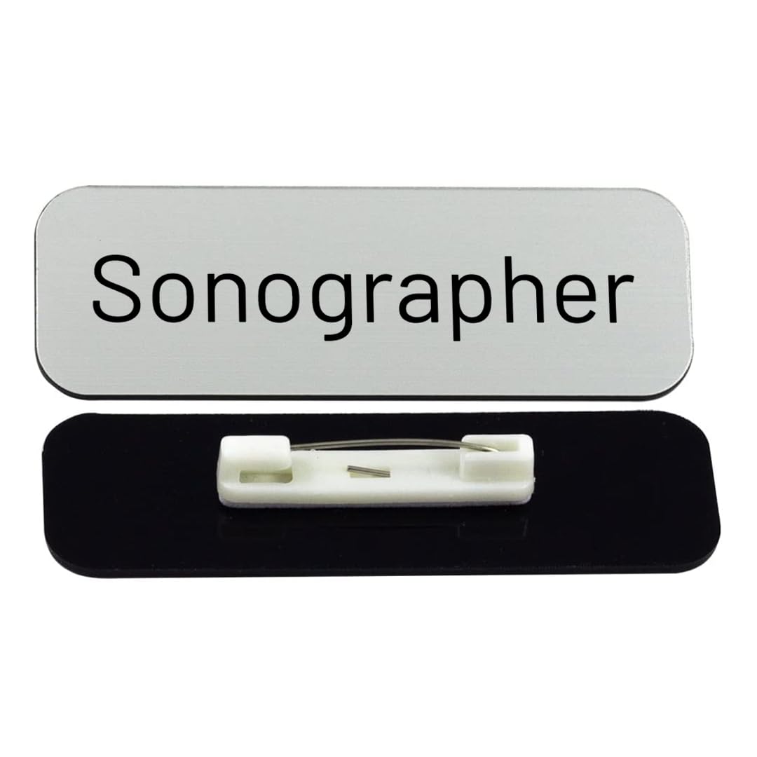 Sonographer 1 x 3" Rounded Corner Name Badge | Medical Specialism Badges