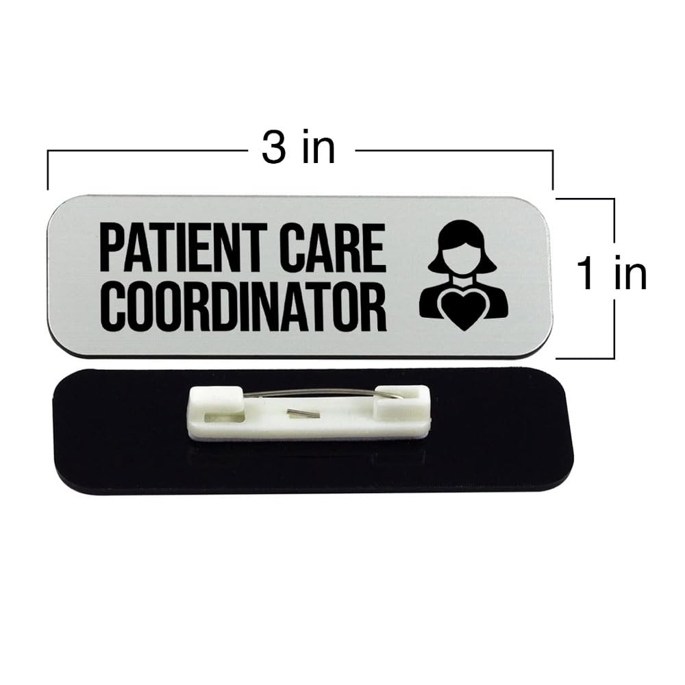 Patient Care Coordinator 1 x 3" Rounded Corner Name Badge | Medical Facilities