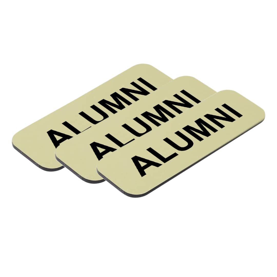 Alumni 1 x 3" Name Tag/Badge, (3 Pack)