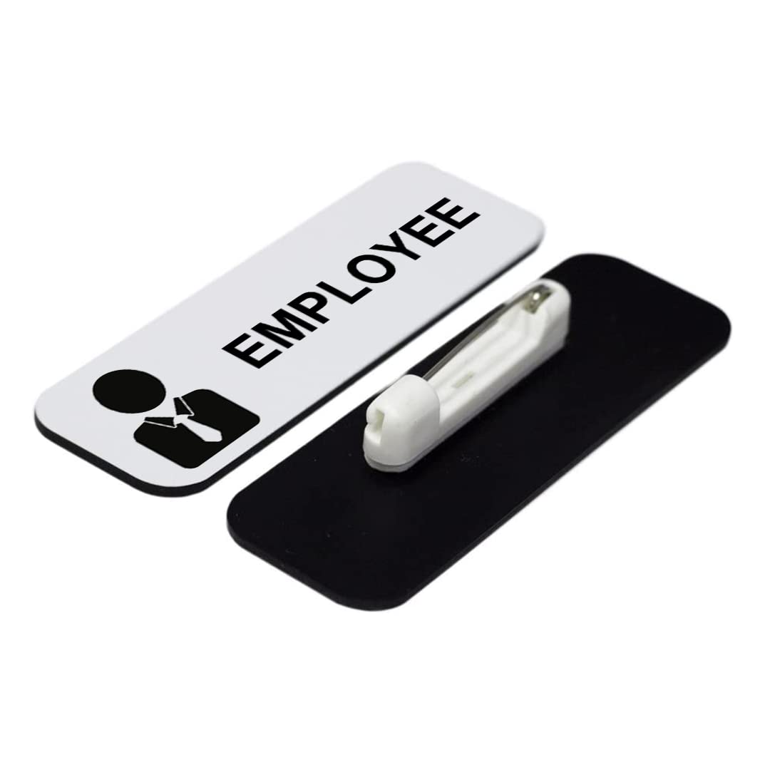 Employee 1 x 3" Name Tag/Badge, (3 Pack)