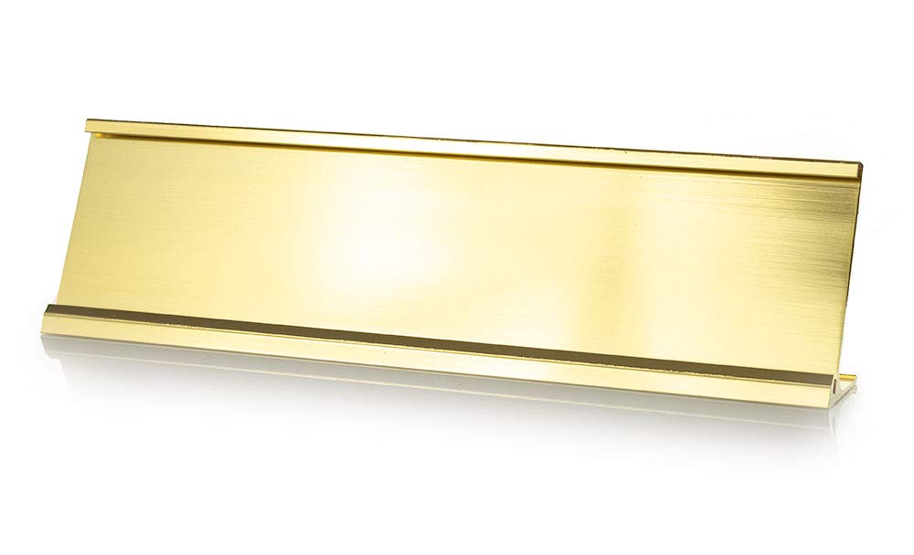 Office Desk Name Plate Holder - 2" x 8" / 2" x 10"
