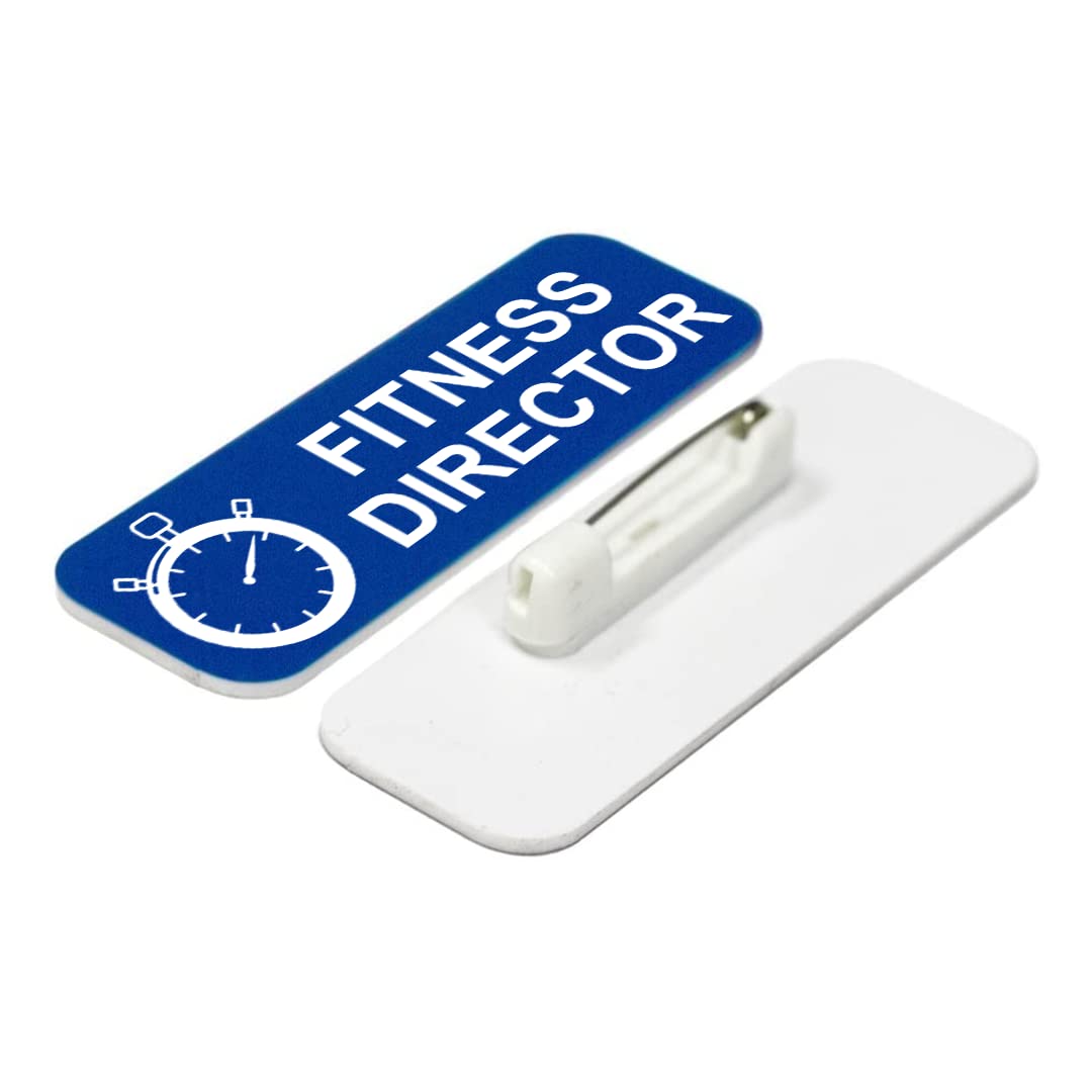 Signs ByLITA Fitness Director 1 x 3" Name Tag/Badge, (3 Pack)