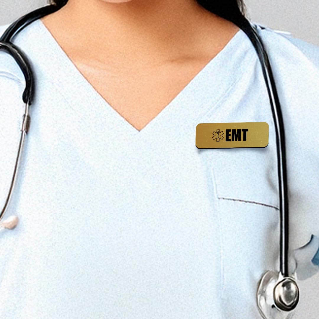 EMT 1 x 3" Rounded Corner Name Badge | Medical Specialism Badges