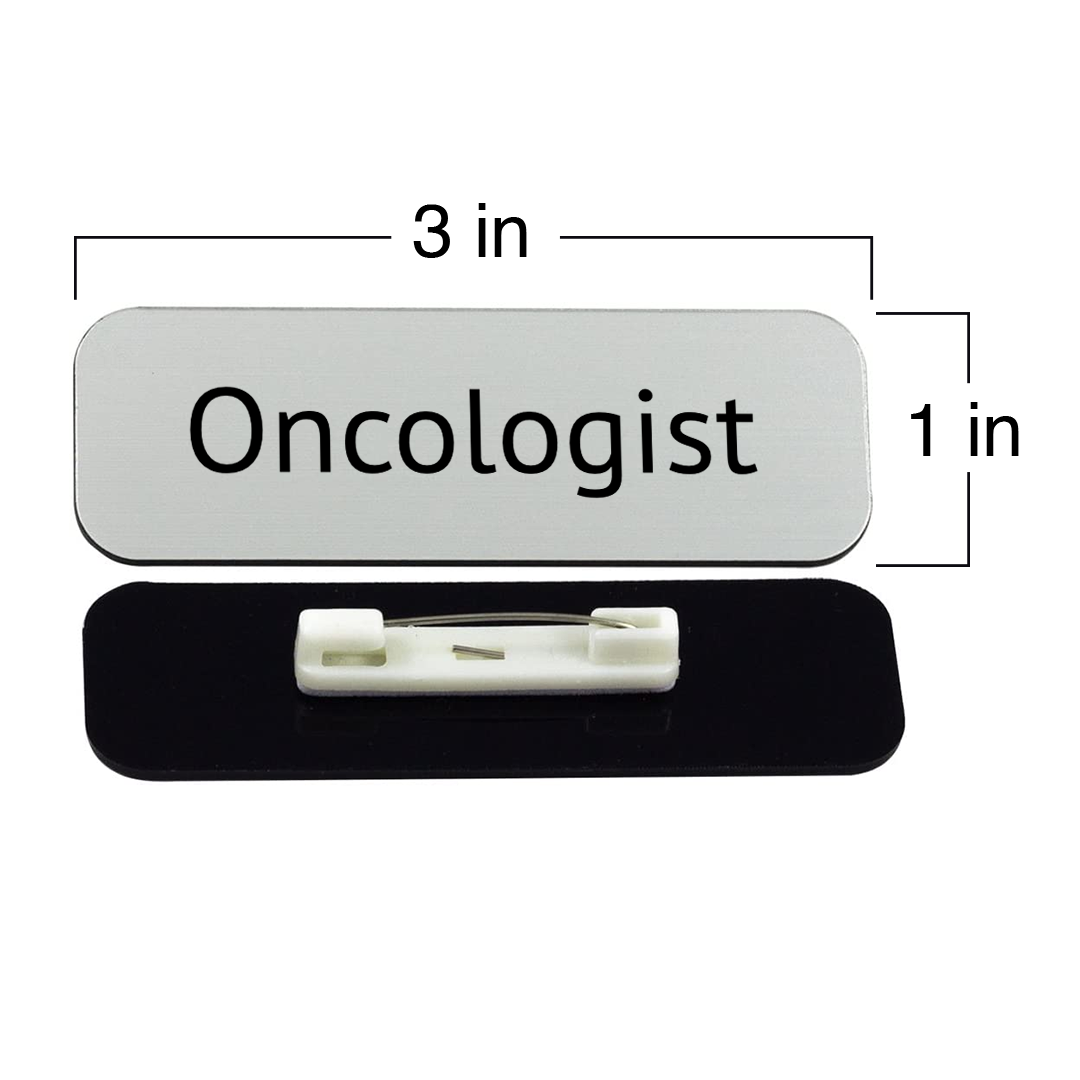 Oncologist 1 x 3" Rounded Corner Name Badge | Medical Specialism Badges