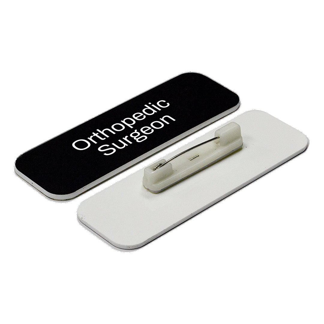 Orthopedic Surgeon 1 x 3" Rounded Corner Name Badge | Medical Specialism Badges