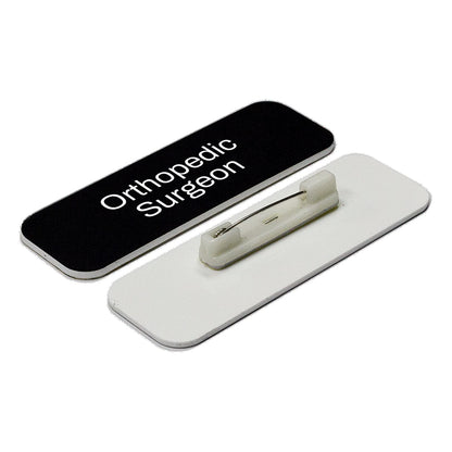 Orthopedic Surgeon 1 x 3" Rounded Corner Name Badge | Medical Specialism Badges