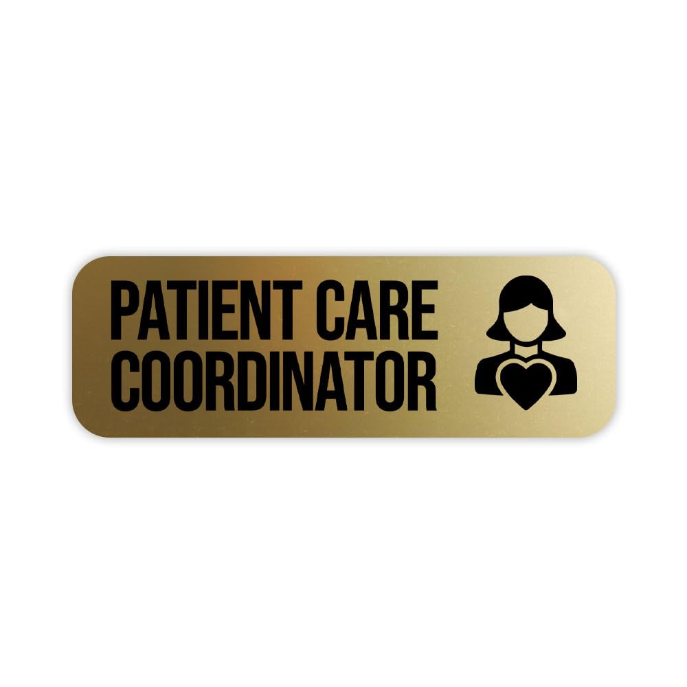 Patient Care Coordinator 1 x 3" Rounded Corner Name Badge | Medical Facilities
