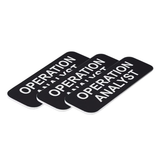 Operation Analyst 1 x 3" Name Tag/Badge - Name Tag Badge