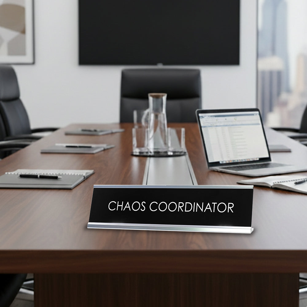 Chaos Coordinator Novelty Desk Sign