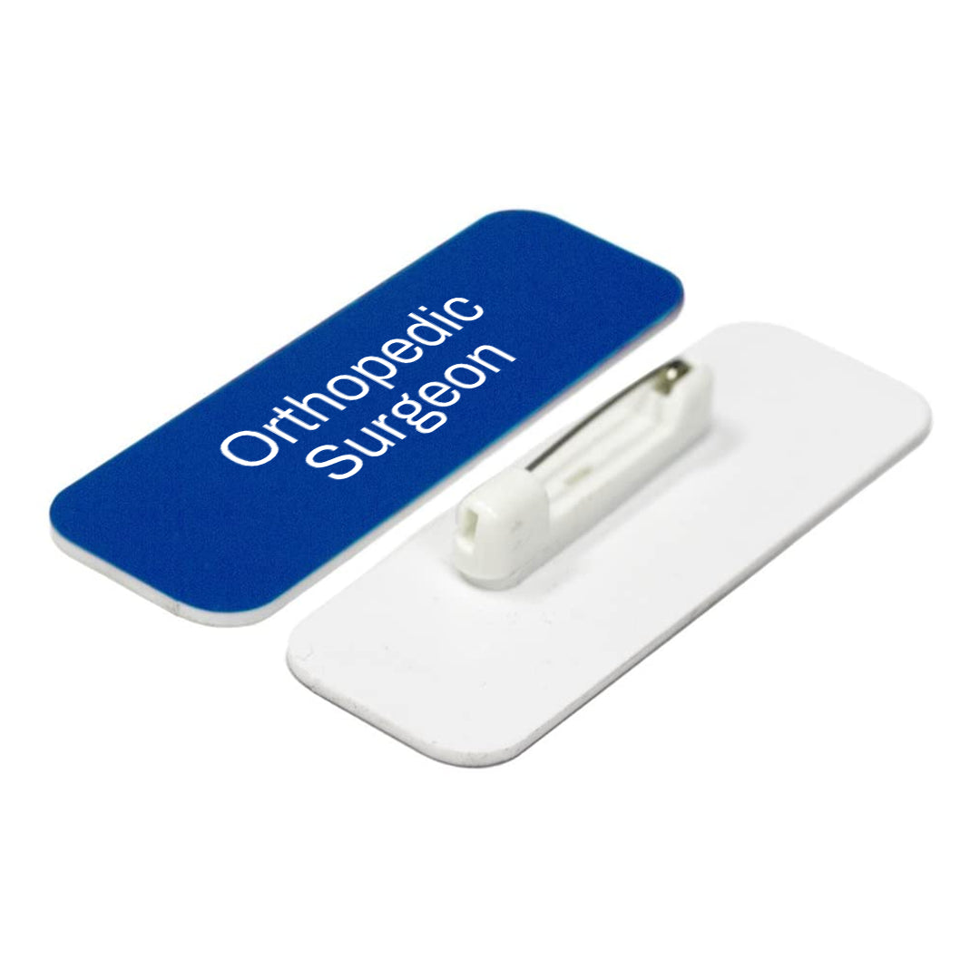 Orthopedic Surgeon 1 x 3" Rounded Corner Name Badge | Medical Specialism Badges