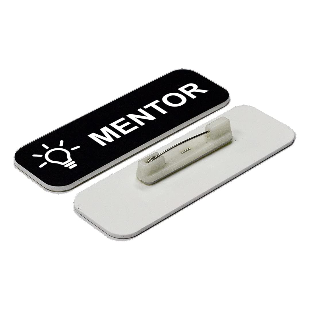 Mentor 1" x 3" Name Tag/Badge, (3 Pack)