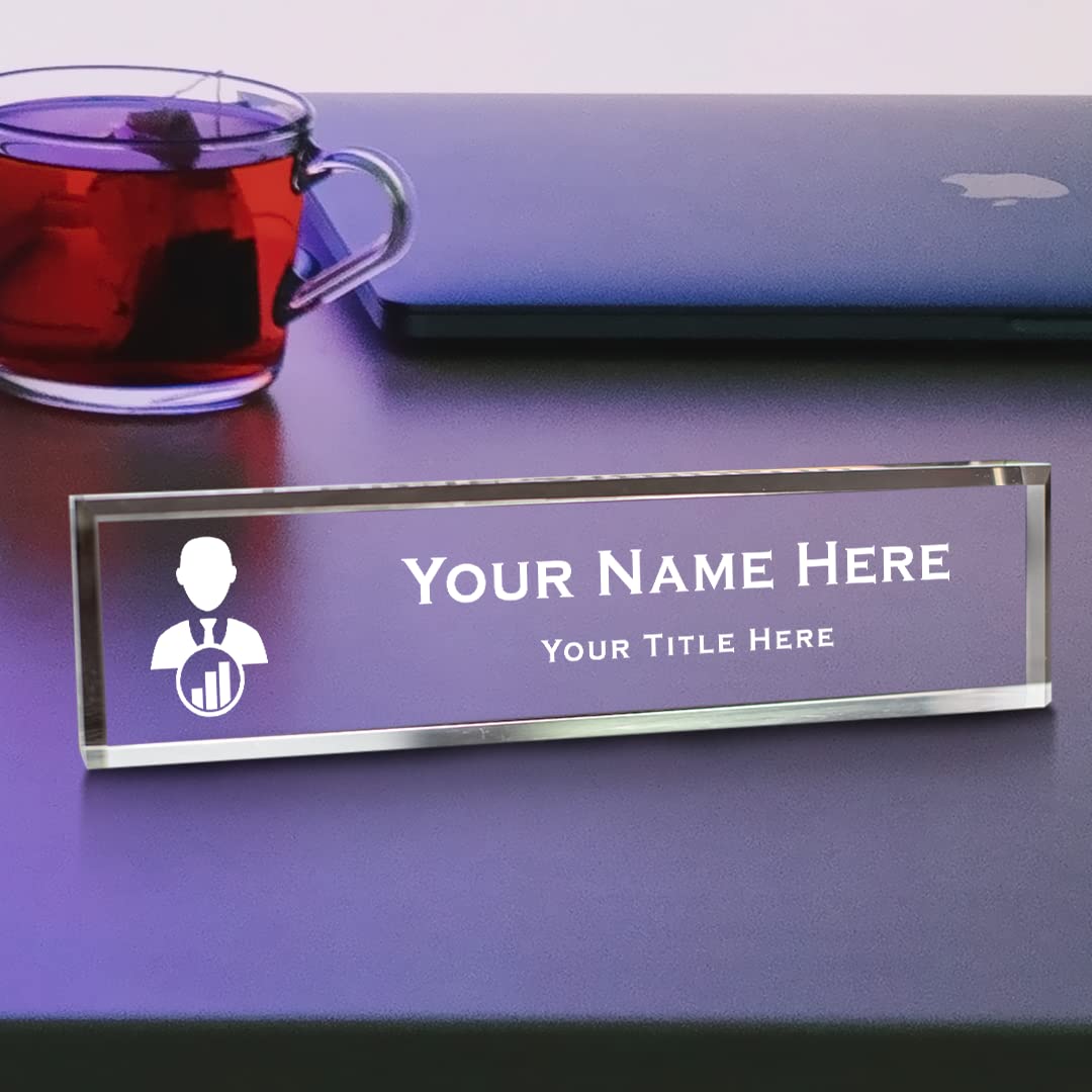 Account manager, Personalized Acrylic Desk Sign (2 x 10")