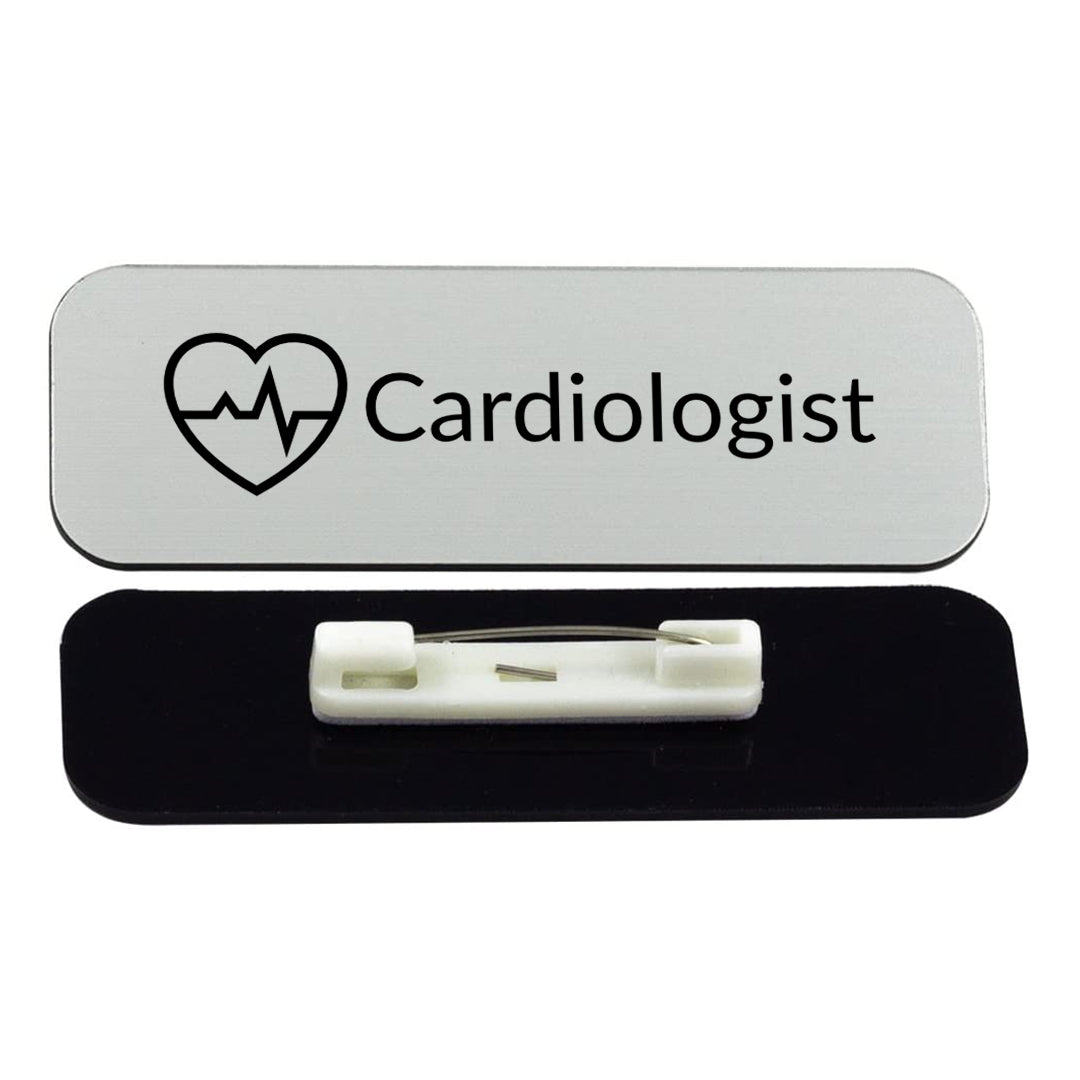 Cardiologist 1 x 3" Rounded Corner Name Badge | Medical Specialism Badges