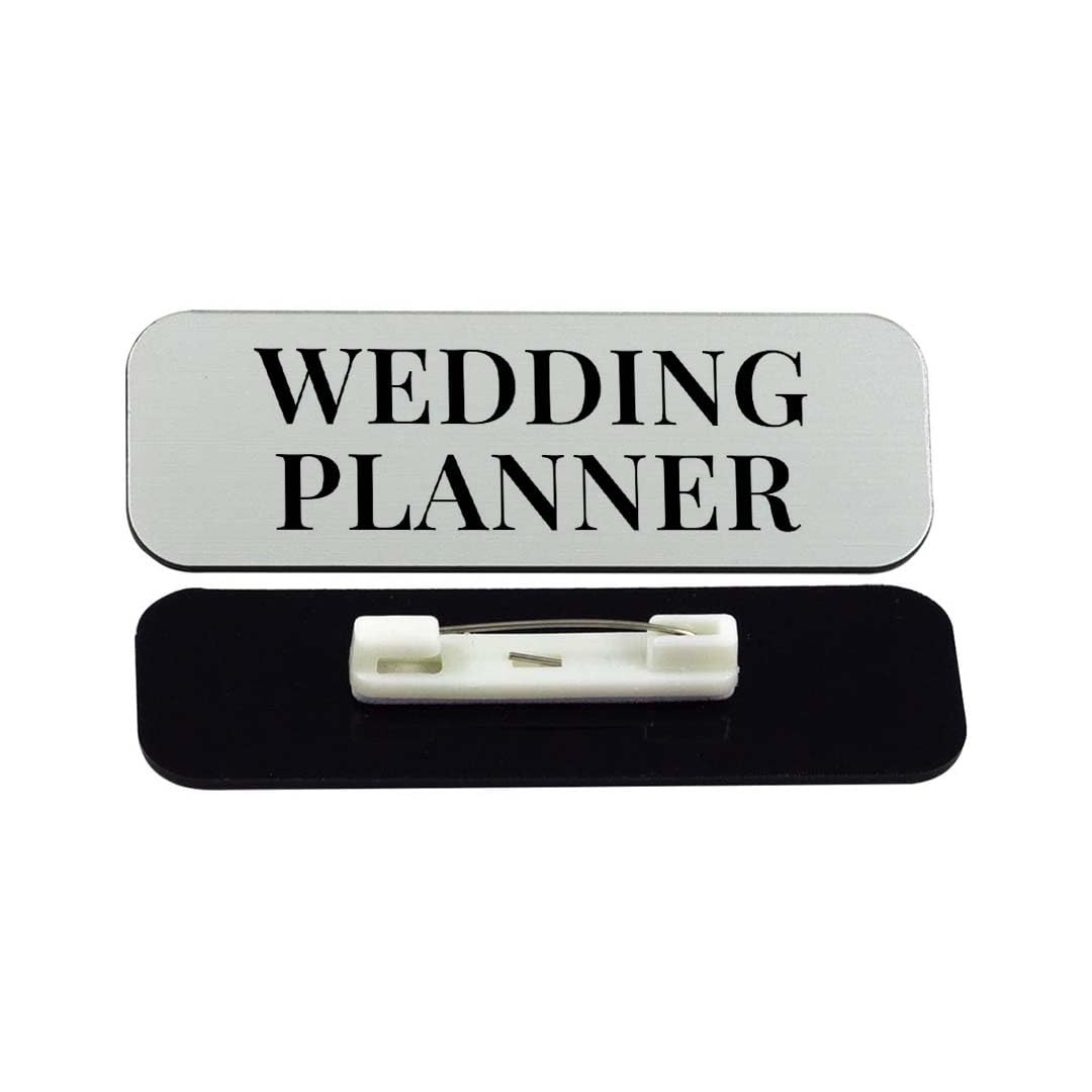 Wedding Planner 1 x 3" Rounded Corner Name Badge | Stock Name Badges