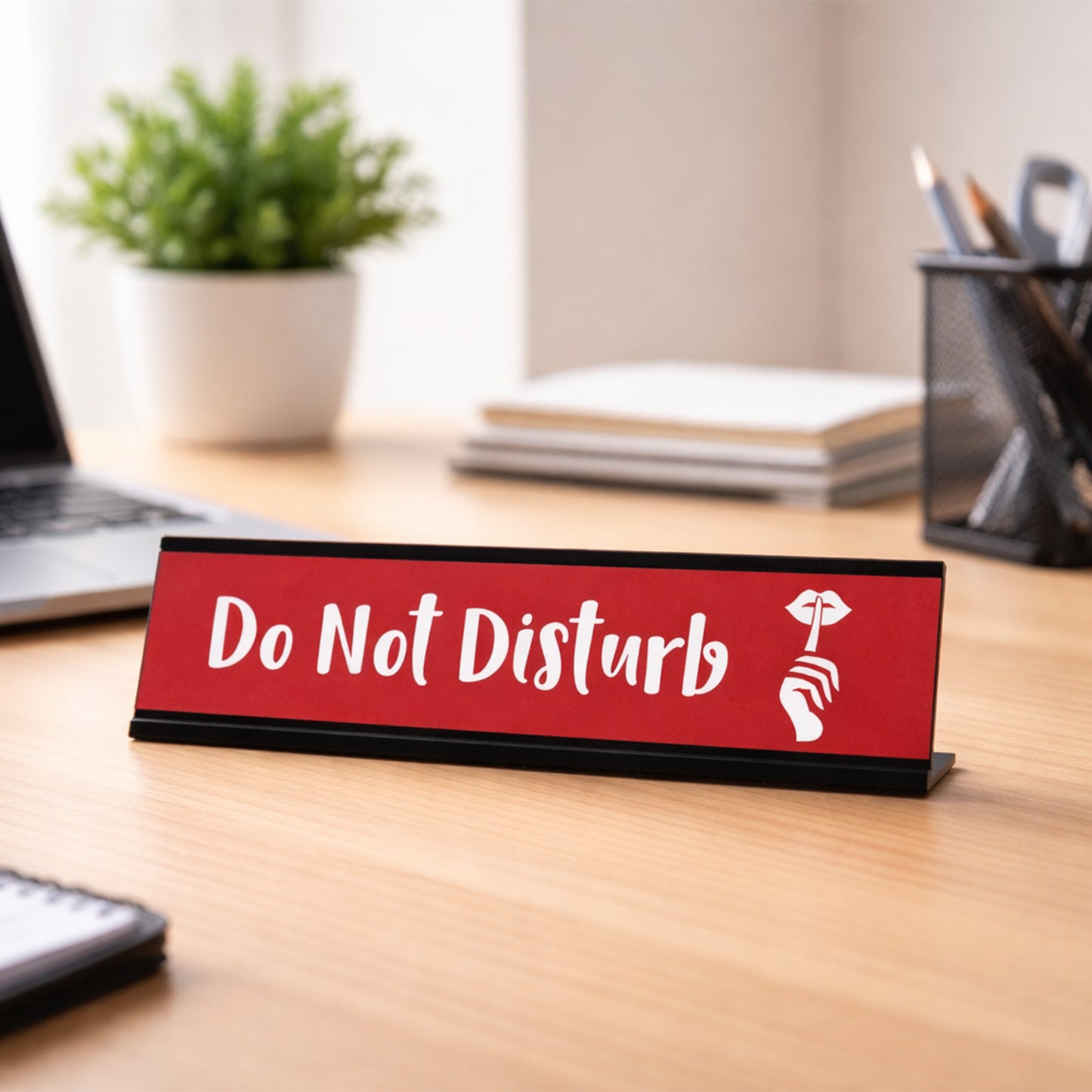Do Not Disturb, Designer Series Desk Sign Nameplate (2 x 8")