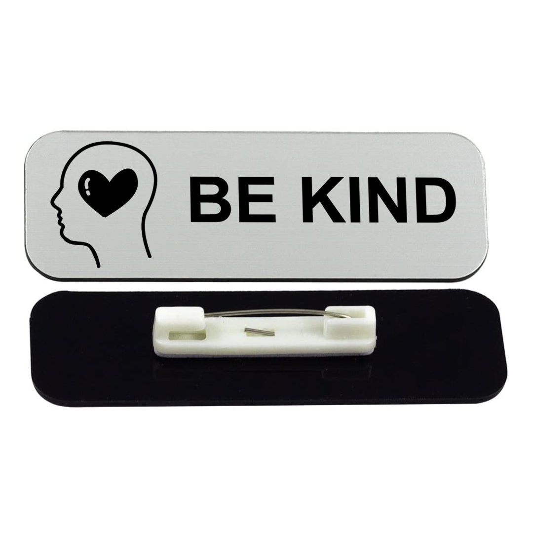 Signs ByLITA Be Kind 1 x 3" Name Tag/Badge, (3 Pack)
