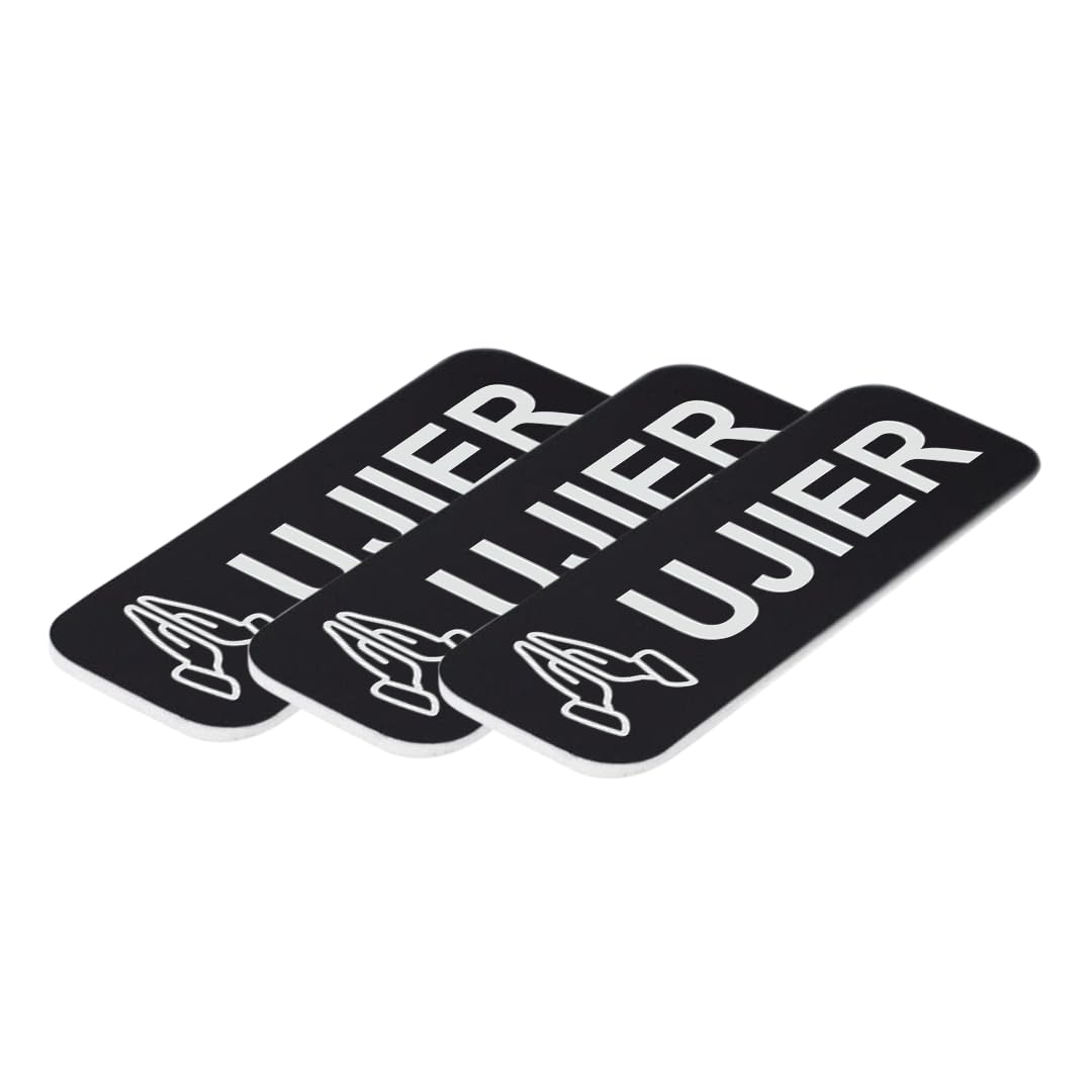 Ujier 1 x 3" Name Tag/Badge, Praying Hands (3 Pack)