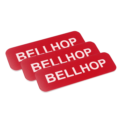 Bellhop 1 x 3" Name Tag/Badge, (3 Pack)