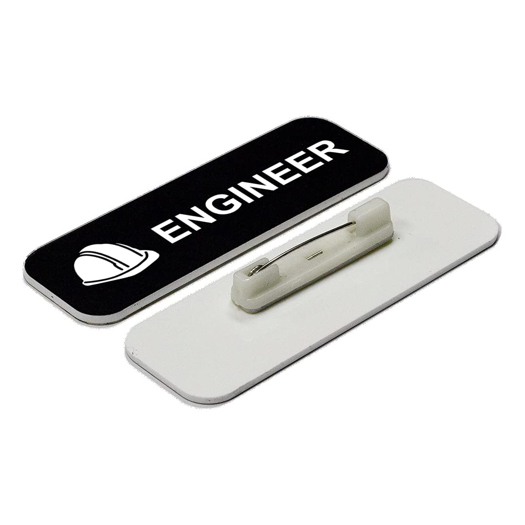 Engineer 1 x 3" Name Tag/Badge, (3 Pack)
