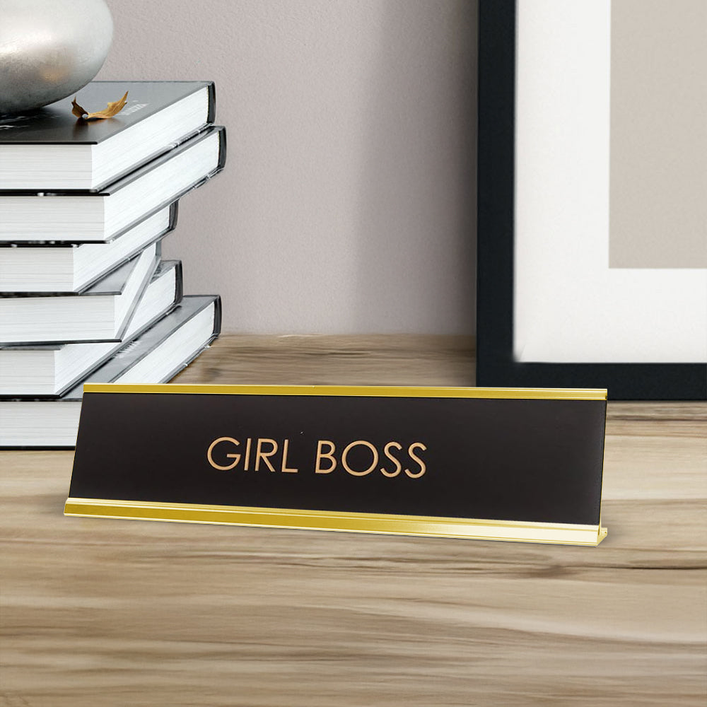 Girl Boss Novelty Desk Sign