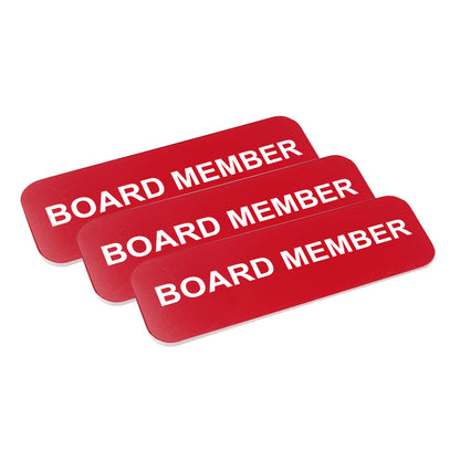 Board Member 1 x 3" Name Tag/Badge, (3 Pack)