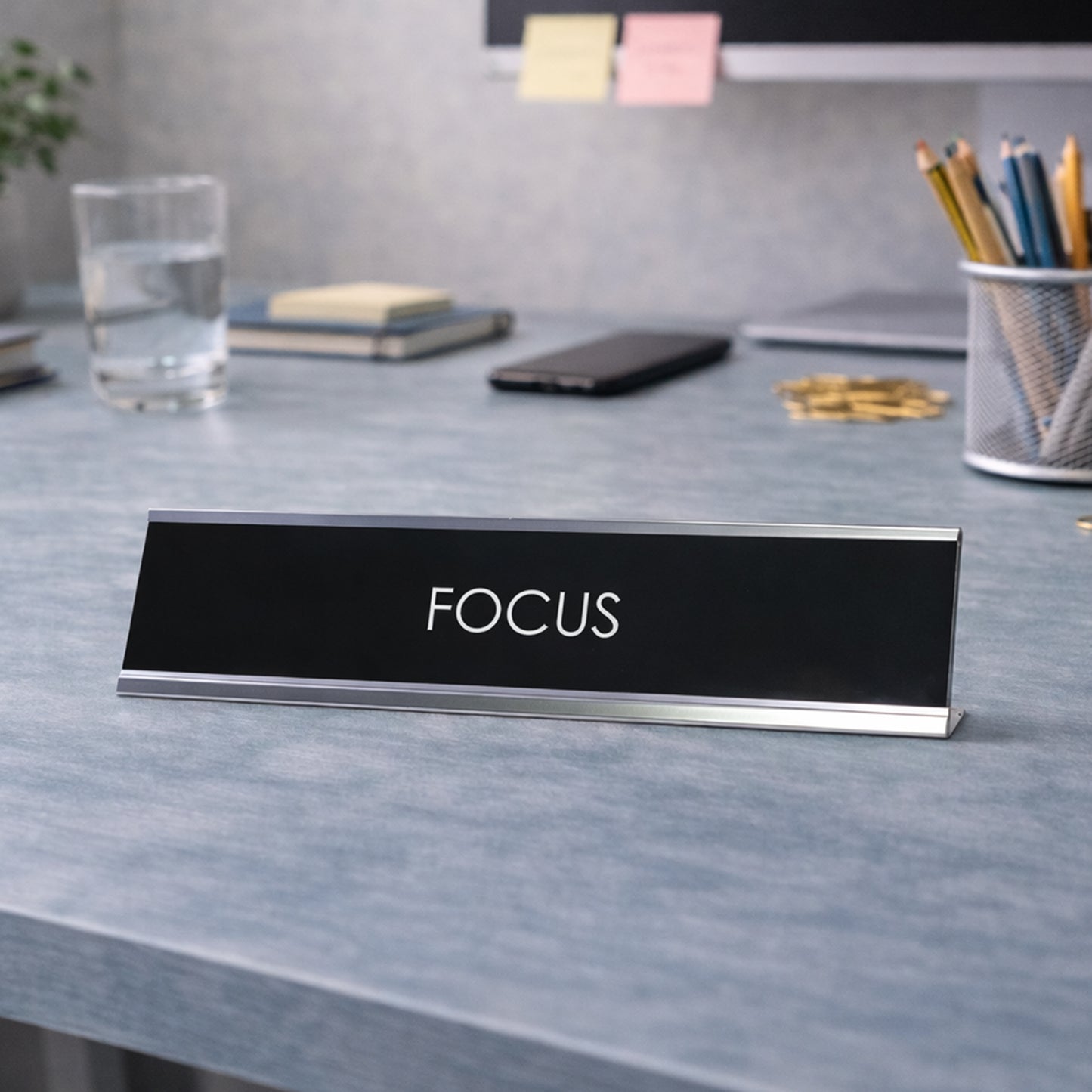 Focus Novelty Desk Sign
