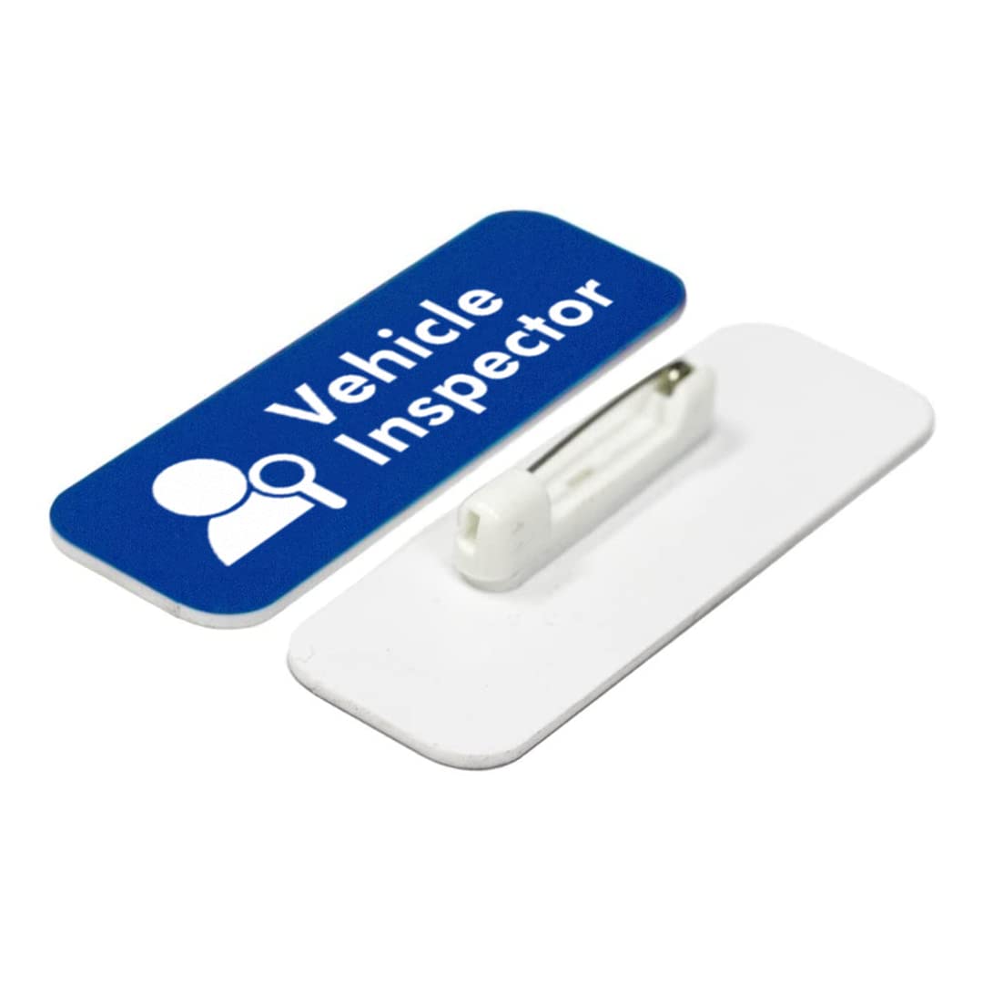 Signs ByLITA Vehicle Inspector Graphic 1 x 3" Name Tag/Badge