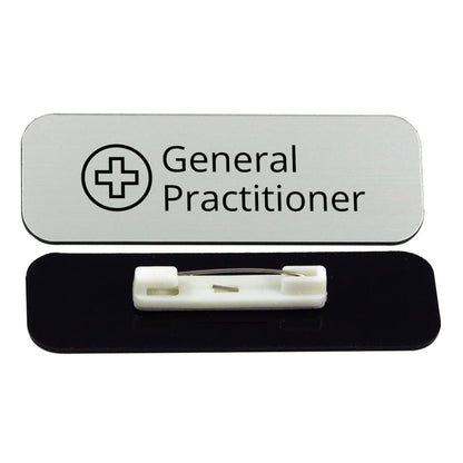 General Practitioner 1 x 3" Rounded Corner Name Badge | Medical Specialism Badges